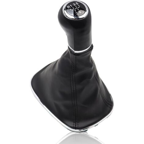 Pommeau de levier de vitesses à 5 vitesses 009140093 adapté pour Opel Corsa D 2006-2014 Corsa E 2014-2019 19276456 Levier de vitesses noir (1/5)