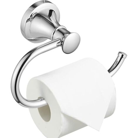 Polished Chrome Toilet Tissue Paper Holder Polished Chrome Bathroom Accessories Toilet Roll Paper Hanger, Wall Mounted, Rustproof