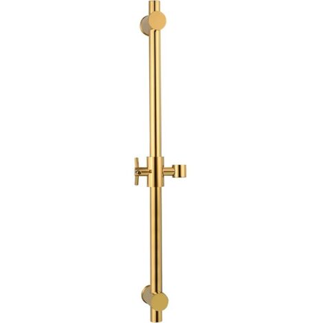 BJ4022 Barre de douche murale en laiton titane doré 66 cm (1/5)