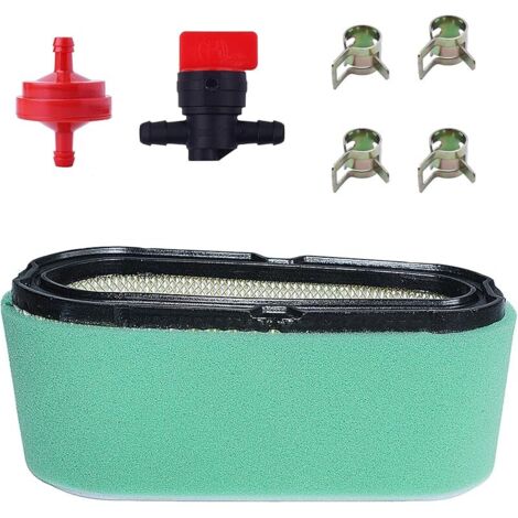 Filtre à Air avec Préfiltre pour 496894 496894S 493909 691642 272403 et Plus de Modèles, Filtre à Air et Carburant + Préfiltre Pièces de Rechange Kit 11 en 1