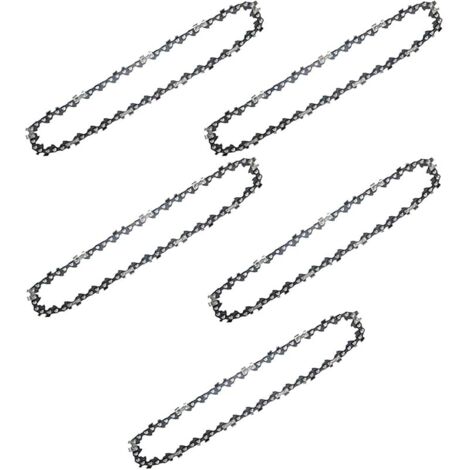 5 pièces Chaine de Tronconneuse 6 pouces, Chaine Tronconneuse Avec Guide Meule 37 Drive Links, ChaîNes pour TronçOnneuses pour la Coupe du Bois, les Branches d'Arbres et l'élagage (1/5)
