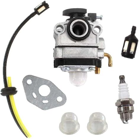 Carburateur avec kit de conduite de carburant pour débroussailleuse Walbro WYL-19-1 WYL-19 WYL-229 WYL-229-1 Troy-bilt RYOBI 650R 825R 875R Shindaiwa T230 T230X T230XR-EMC