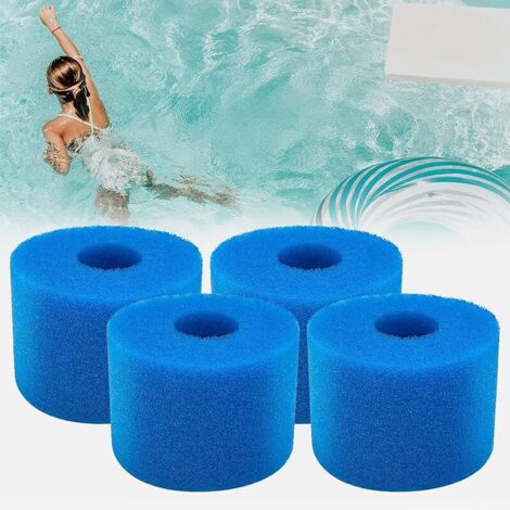 Éponge Filtrante Type S1, Cartouche Filtrante RéUtilisable pour Intex Type S1, Filtre en Mousse à Cartouche éponge Lavable pour piscines,Jardin Extérieur (Filtre S1-4pièces) (1/5)