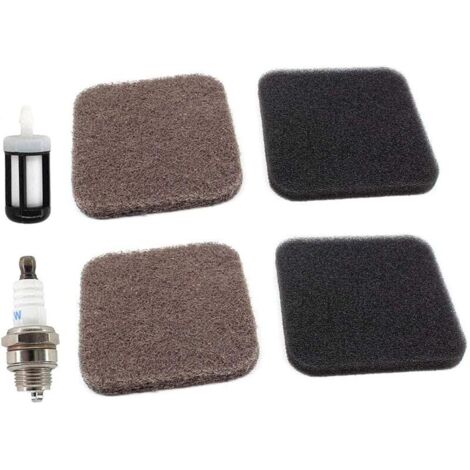 2 filtres à air avec bougie d'allumage, filtre à essence pour Stihl HS72 HS74 HS76 FS72 FS74 FS76 FS85 FS80 HS80 KM85