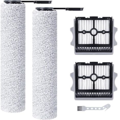 Rouleau de brosse de rechange et Filtre HEPA pour Tineco Floor One Stretch S6/Floor One S7 Stretch Ultra/Switch S6 Stretch/Switch S7 Stretch/S7 Stretch Steam/i6 Stretch/i5 Stretch Aspirateur