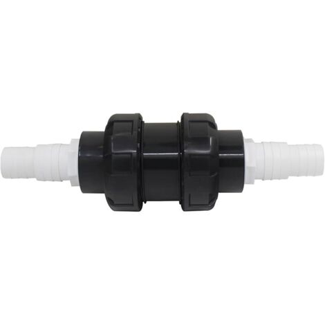 Clapet anti retour pour piscine tuyau arrosage avec raccord pour tuyau souple anti-retour plastique jardin irrigation agriculture à boule soupape (32 38mm) (1/5)