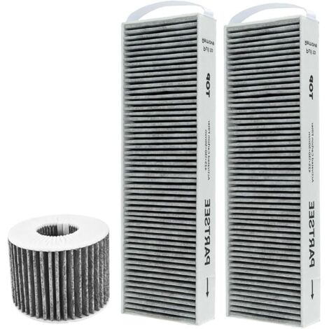 Lot de 2 Filtres à Charbon Actif Compatible avec Bora Pure PUAKF, pour plaque de cuisson Bora X Pure, S Pure, PURU ou PUXU, avec Circulation D'air