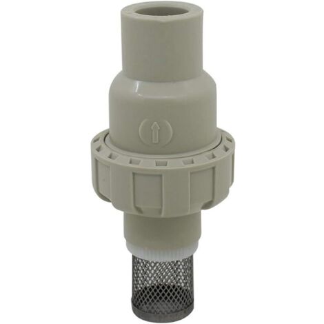 Clapet anti retour aspiration antiretour pvc 20 25 32 40 50 63mm clapet crepine a boule clapet pied plomberie pompe piscine (1/5)