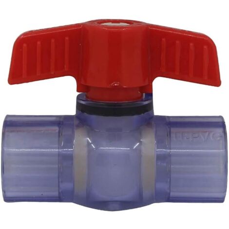 Vanne boisseau pvc 20 25 32 40 50 63mm vanne a coller robinet boisseau sphérique vanne a bille piscine a sphere (Diamètre Intérieur 32mm)