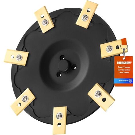 [Mise À Niveau] Disques de Couteaux + 7 Lames compatibles avec Mammotion YUKA Mini Series 500 700, Disque de Lame pour Tondeuse Robot, Disque Rotatif pour Robot Tondeuse