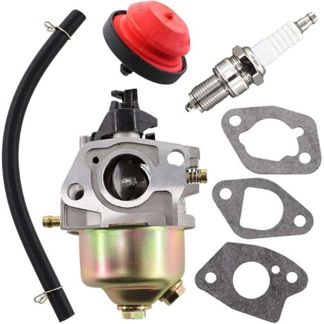 Kit de Carburateur avec Bougie d'allumage Pompe D'amorcage Joint Tuyau pour MTD OHV 751-10309 751-10309A 951-10309A 951-10309 Tondeuse à Gazon Moteur