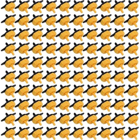 Lot de 100 goutteurs de pression pour irrigation de pelouse et agricole avec débit réglable de 2 L/H 4 L/H 8 L/H pour économie d'eau (2 L) (1/5)