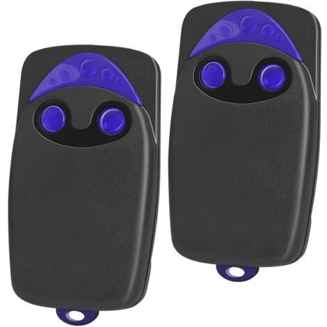 Lot de 2 émetteurs manuels pour ouvre-porte de garage, compatibles avec télécommande Nice FLO2, FLOXIR, FLOX2RGate, 433,92 MHz