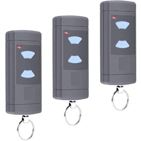 Lot de 3 émetteurs manuels pour ouvre-porte de garage - 868 MHz - Remplacement pour Horman HSE2-868 HSM4-868 HS4-868