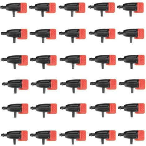 Lot de 60 Goutteurs D'irrigation Dispositifs D'arrosage des Plantes 0 à 200L émetteurs De Goutte à Goutte Réglables Micro Pulvérisation Débit D'eau Arroseur Système D'arrosage Goutte à Goutte (1/5)
