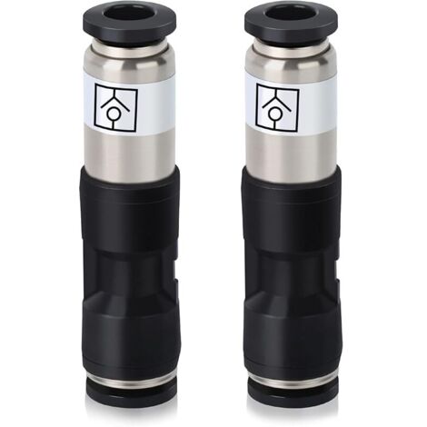 2 connecteurs de clapet anti-retour à air comprimé 6 mm, flux d'air pousser pour connecter les raccords (1/5)