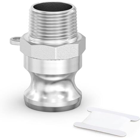 1 pièce Raccords Camlock Type F, 1/2" BSP 304 en acier inoxydable Came et raccord de tuyau rainuré pour l’eau et l’air (1/5)