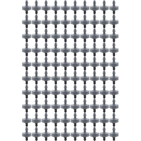 Goutteur Irrigation, Système Irrigation Jardin Kit Goutte Automatique Arrosage émetteur Buse 100Pcs Sac 4L Compensation Pression Accessoire équipement Outil Arroseur Réglable Micro Flow Drip Head