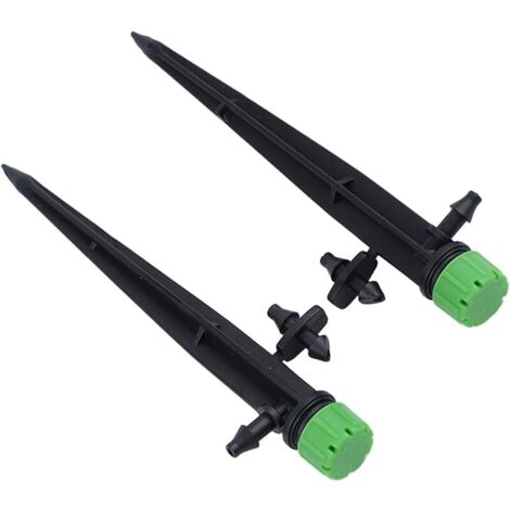 Lot de 50 émetteurs goutte à goutte réglables pour systèmes d'irrigation de jardin - Goutteurs de pulvérisation rotatifs à 360° avec débit de 0 à 60 l/h, compatible avec tube de 4 mm/7 mm (bleu) (1/5)