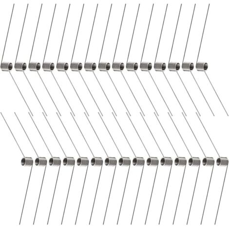 30 Pièces 0.5 5.0 mm 120° Ressort de Torsion, Ressorts de Torsion en Acier Inoxydable, Angle de Ressort en Forme de V, pour Le Travail du Bois de Bricolage, Meubles, Projet de Réparation
