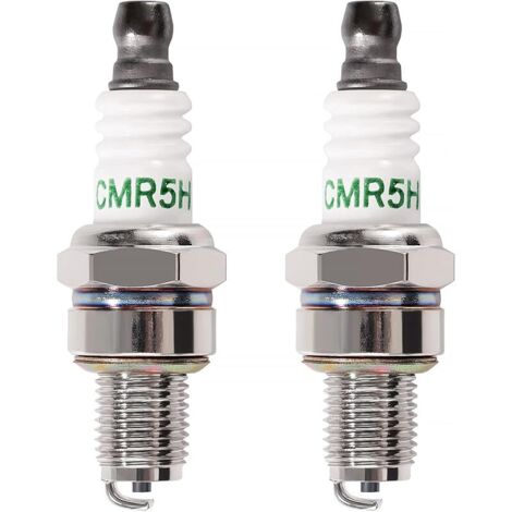 2 Pièces Bougies d'allumage CMR5H, Tondeuse Bougie d'Allumage, Bougie d'allumage Borne Solide Remplacer CM5H / CMR5H / CMR6H / CMR7H, Compatible avec Honda GX25 GX35 moteur (1/5)