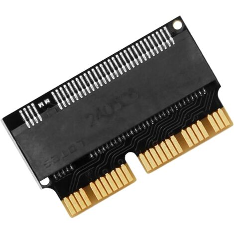 Adaptateur NGFF M.2 NVMe pour Mise à Niveau MacBook Air et Mac Pro Retina,SSD Nvme,Adaptateur SSD,Adaptateur M.2 Pcie,SSD de Grande capacité, Hautes Performances (Noir) (1/5)