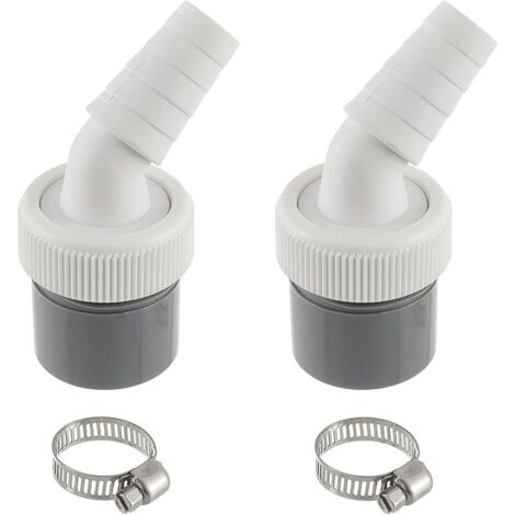 Adaptateur pour Evacuation Machine a Laver, lien lave linge, Tuyau Evacuation Lave Vaisselle avec Sortie pour Tuyau 40 mm et Entrée 18-24 mm Inclut Collier de Serrage 20-32 mm(2 pièces) (1/5)