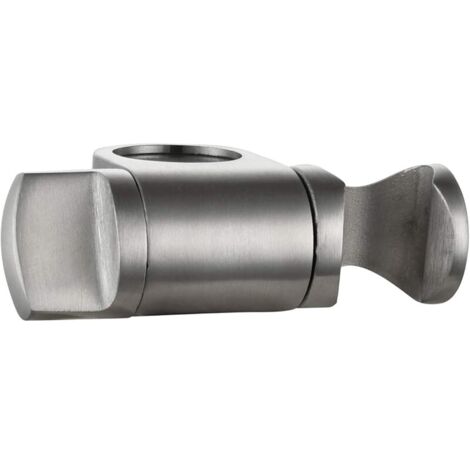 Support d'angle réglable en acier inoxydable pour pommeau de douche - 25 mm - Nickel - ST35 (1/5)