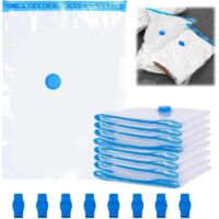 8 x Vacuum Storage Bags for Clothes, 60 x 40 cm, Vacuum Storage Bags, Vacuum Storage Bags, Vacuum Clothing Bag, 80% Space Reduction, Moisture and Dust Protection