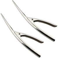Éplucheur crevettes, Lot 2 Outils déveinage crevettes, Couteau éplucheur crevettes en Acier Inoxydable, pour crevettes Peut être utilisé pour éplucher Les crevettes crues ou cuites