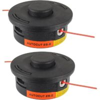 Tête Faucheuse pour Stihl Auto Cut 25-2, M10 x 1.0 pour Stihl FS55 FS55R FS85 FS90 FS100 FS120 FS130 Débroussailleuse FS KM Series 40027102108 (2 pièces)