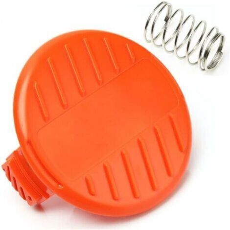 2 pièces couvercle de capuchon de bobine + pièces de rechange à ressort pour BLACK + DECKER STC1815 GL4525 coupe-herbe 385022-03