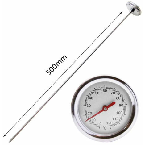 Testeur de Sol pour Compost avec Sonde en Acier Inoxydable - Thermomètre pour Jardin et Pelouse composteur de jardin (1/4)