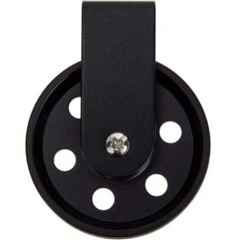 Accessoires D'Éclairage Extérieur Lustre Poulie Roue Pour Lampe Noir Vintage Poulie Câble Poulie Pendentif Luminaires Noir Poulie Roue Corde À Linge Poulie Rustique Poulie (1/4)