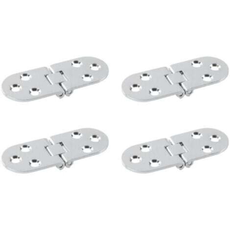 (4 Pièces)Charnières Pliantes Charnières de Table Charnière Meuble Pliable Charnières Charnières pour Table Pliantes Charnière en Alliage de Zinc ave (1/4)