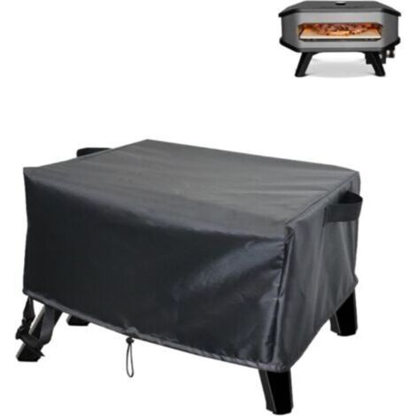 Sac de transport Housse de protection pour four à pizza - Housse de protection anti-poussière pour four à pizza imperméable avec revêtement argenté 420D - 62 x 62 x 28 cm (1/4)