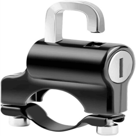 Antivol de casque pour montage sur guidon Black (1/4)