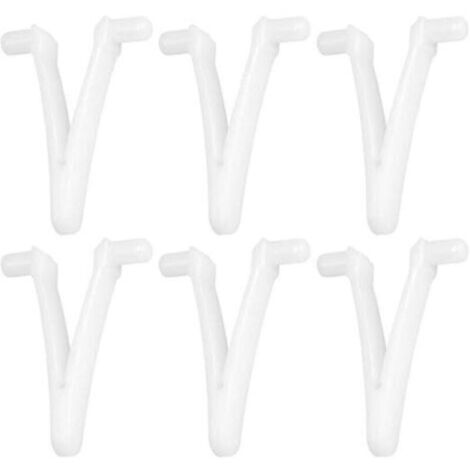 6pcs Piscine d'approvisionnement Papillon v Clip pour Piscine Spa Brosse Feuille râteau Feuille Skimmer tête d'aspirateur pour Nettoyage de Piscine