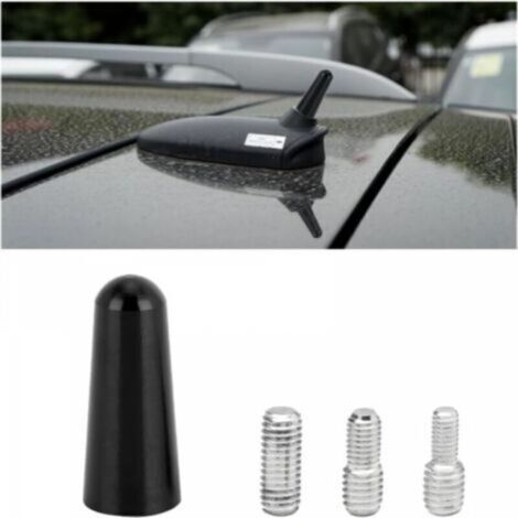 Antenne De Voiture Courte, Antenne Radio Voiture Courte Universel Amplifiée Autoradio, Stéréo Antenne De Toit à Tige Courte 3cm pour Voiture, pour avec Toutes Les Voitures Véhicule Auto (1/4)