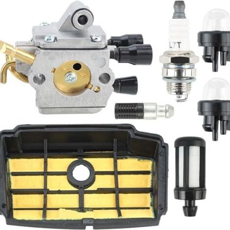 Kit carburateur 1137-120-0621 for tronçonneuse MS194 MS194T MS194TC MS194TCE avec Filtre à air et Bougie d'allumage de Remplacement 11371201604 (1/4)