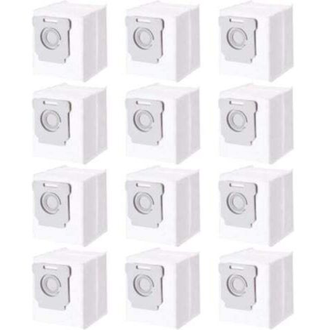 Lot de 12 Sacs d'aspirateur pour iRobot Roomba i7 i7+ i3 i3+ i4 i4+ i6 i6+ j7 j7+ i8 i8+S9 S9+ E5 E6 E7, Accessoires Sac à Poussière pour iRobot Roomba Allen Aspirateur Clean Base (1/4)