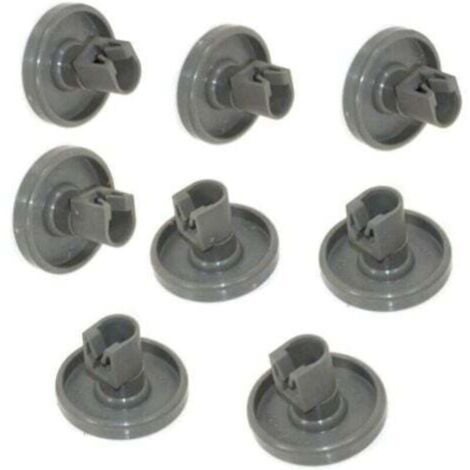 Roulettes Lave Vaisselle pour Panier Inférieur - Compatible avec Privileg, Faure, AEG, Electrolux, Zanussi... Jeu Complet de 8 Roues (1/4)