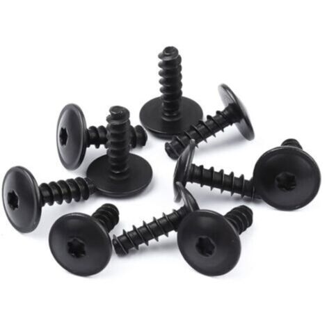 10 Pièces Clips de Fixation pour Voiture, Clips Garde Boue Voiture Clips de Fixation Metal Fixations de Bouclier de Pare-Chocs Clips de Fixation de Vis Compatible avec Volkswagen Audi (1/4)