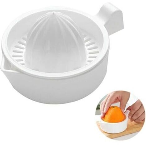 Presse Agrume Manuel, Presse Agrumes Orange Citron Manuel, Presses à jus Professionnelles avec récipient 230ml pour fruits, citron, citron vert, orange, presse-agrumes pour ménage (1/4)