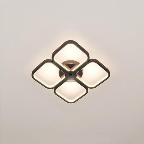 Plafonnier LED minimaliste pour chambres, escaliers, balcons et entrées - Puits de lumière blanc avec variateur tricolore (1/4)