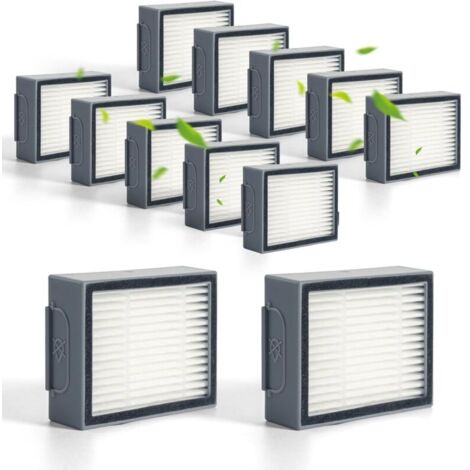 12 Pack Filtre de Remplacement Compatible pour iRobot Roomba E I & J Series e5 e6 i1 i2 i3 i4 i5 i6 i7 i8 j5 j6 j7 j8 j9 et Plus Verson Aspirateur (Pas pour Combo J7+/J9+ Plus) (1/4)