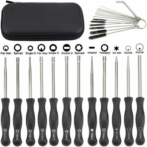 Lot de 12 outils de réglage de carburateur avec scredrivers acircle pour petit moteur 2 temps pour Husqvarna pour STHIL pour tronçonneuse ECHO Aiperq (1/4)