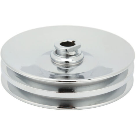 Poulie de pompe de direction assistée avec chemin de clé 5/8 pouces Double rainure 26028613 pour moteur SBC BBC 350 454. (1/4)