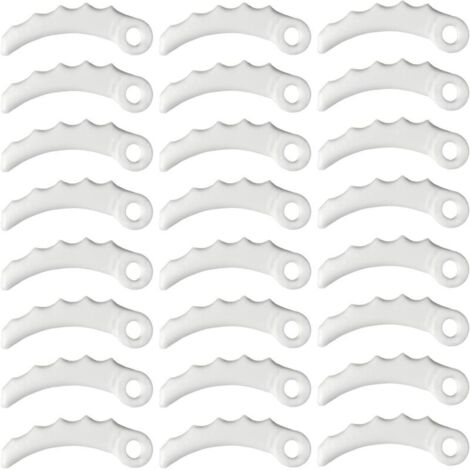 24 lames de rechange en plastique, lames de rechange pour tête 255 mm x 3,6 mm, lames en plastique pour MaKita 198426-9 (1/4)