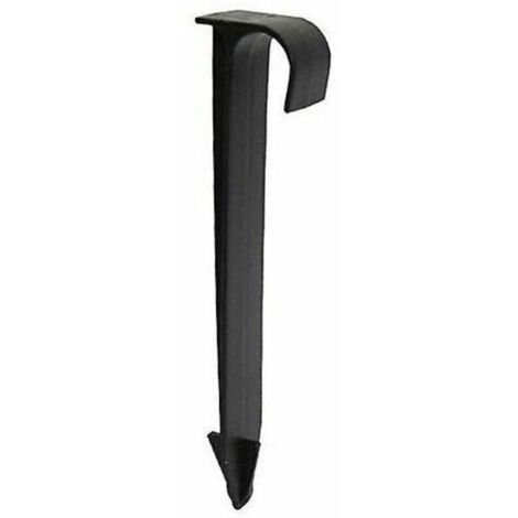 100Pcs Supports De Tuyau De Tube Dn16 Type C Enjeux Au Sol Pour Tuyauterie De Tuyau Pe Raccords D'Irrigation Par Gouttières Connecteurs D'Eau De Jardin (1/4)